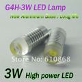 Wholesale 3W High power G4 corn LED lights lamp DC 12V,200LM,3100k/6500k/8500k,Aluminum Body,Quality chip.Long life 5pcs/Lot