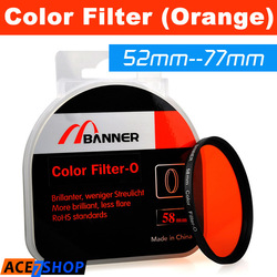 52mm Orange Color Lens Filter For Nikon D3000 D5100 D3100 D40 D60 18-55mm Lens(China (Mainland))