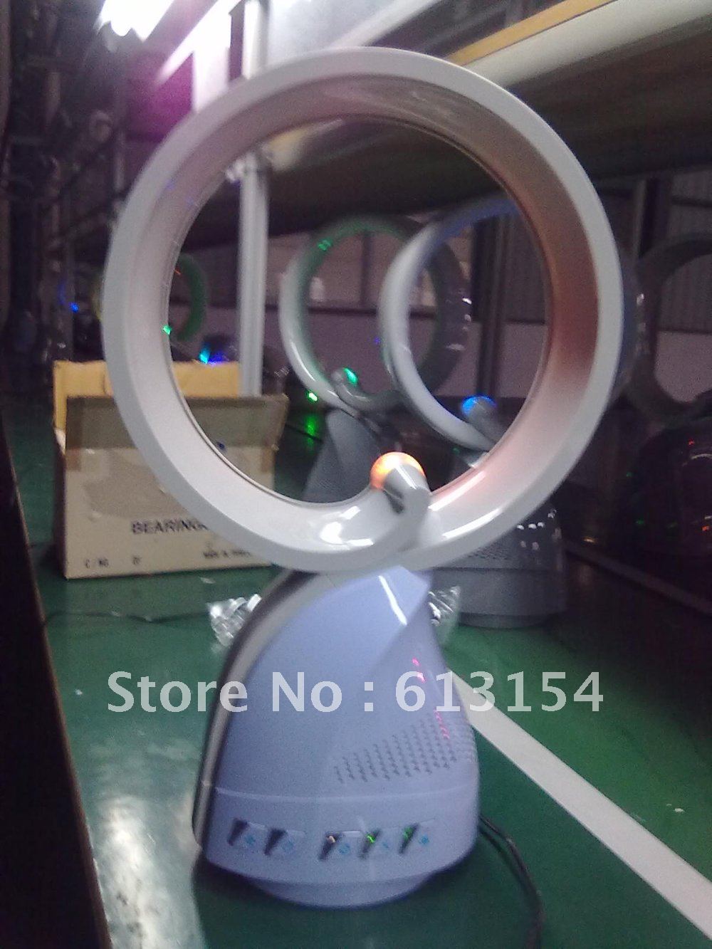 Unique!!!Have you ever seen???2012 New 12 inch Health Care Air Purify Electronic No Leaf Fan (High-end gift) Drop Shipping(China (Mainland))