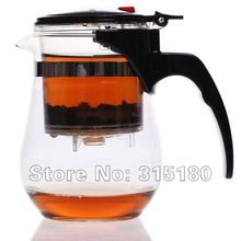 Promotion! New Design Large Capacity 1000ml Glass Teapot with Filter,Coffee & Tea Set, High Temperature Resistance free shipping