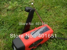 Free shipping 3 in 1 emergency Wind up Solar Dynamo Powered FM AM Radio Phones Chargers