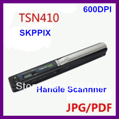100% Original Promotion price Skypix TSN410 A4 Portable Color Hand film Scanner Support USB portable document photo scanner(China (Mainland))