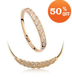 18k-gold-white-gold-plated-rhinestone-austrian-crystal-jewelry-sets ...