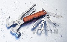 Free shipping multi-function Combination hammer & axe cutting hiking tools knife saw Hot selling