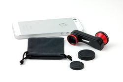 3 in 1 180 Degree Fish Eye + Wide Angle + Micro Camera Lens Kit Set for Apple iPhone 5 5G,FREE SHIPPING(China (Mainland))