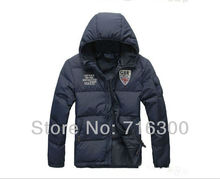 Free Shipping POLO men’s winter down hoodie jacket ,Khaki/brown/black/blue ,Wholesale POLO  Men’s Down jackets