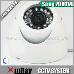 Free Shipping,Sony 2040 CCD 700TVL Night Vision Color IR Indoor Dome CCTV Camera ,Home Security Camera,XR-IC700-3,Wholesale(China (Mainland))