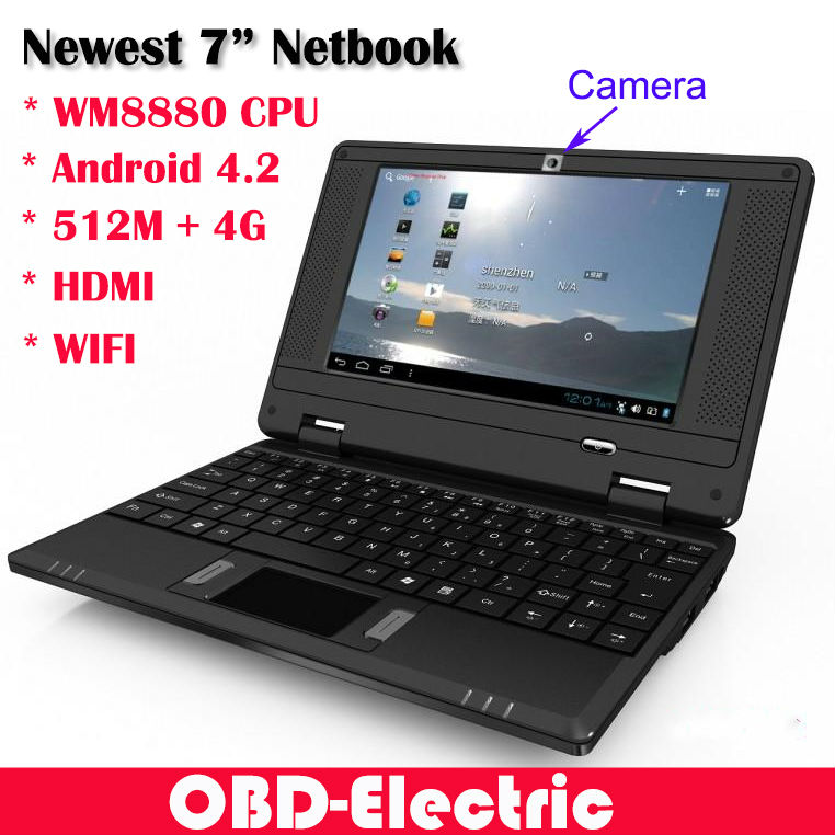 Brand New 7 inch Mini Netbook Laptop Notebook Android 4 2 VIA 8880 Dual Core DDR3