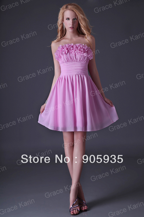 ... Short-Sparkly-Strapless-Above-Knee-a-line-Prom-Dresses-Free-Shipping