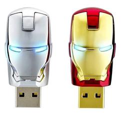 Hot Iron Man Shaped USB Flash Disk Drive 4GB 8GB 16GB 32GB 64GB Free Shipping(China (Mainland))