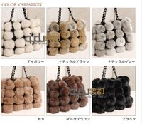 7Colors Genuine Rabbit Fur Handbag fashion charm using bag/Hot style/Many Colors/Hot Sale/Wholesale/Retail OEM/female