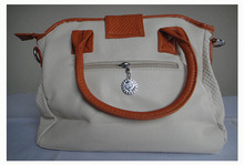 stylish handbag Size 33 x 25cm PU Rhinestone 3 different colors white two function Free shipping