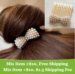 fashion lovely bow bowknot hair band hair clip hair jewelry cRYSTAL sHOP