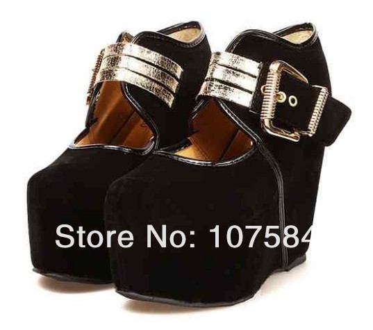 high platform shinging buckle Fashion cuty shoes for Lady show your style real in fashion world L084(China (Mainland))