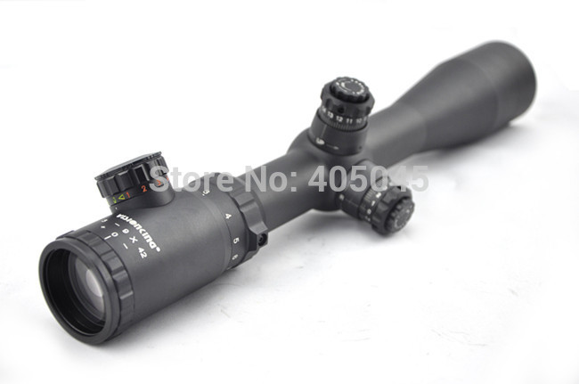 Free Shipping Visionking 3 9x42 Mil dot 30mm Hunting Rifle scopes High shock resistance Wide Angle