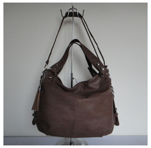 A053 brown designer women s bag lady bag Size 44 x 29cm PU hanging ornament 6