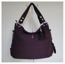 2013 hot sale fashion handbag A053 purple Size 44 x 29cm PU hanging ornament 6 different