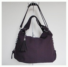 2013 hot sale fashion handbag A053 purple Size 44 x 29cm PU hanging ornament 6 different