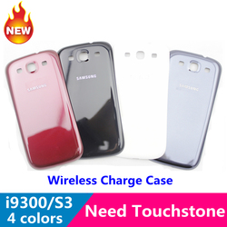 NEW Wireless Charger Charging Back Cover Case for Samsung Galaxy SIII S3 i9300 4 Colors Need Palm TouchStone Freeshipping(China (Mainland))