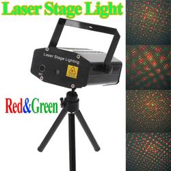 150MW mini Red & Green Moving Party Laser Stage Light Disco DJ party lighting projector With Tripod 110-240V Wholesale/Retail(China (Mainland))