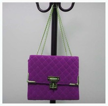 Designer lady handbag stylish bags Size 24 x 27cm material velvet Colors purple shoulder straps two