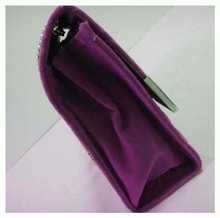 Designer lady handbag stylish bags Size 24 x 27cm material velvet Colors purple shoulder straps two
