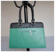 designer handbag2013 new women bag Size 33 x25cm PU metal 6different color green Two function Satchel