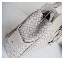 ladies handbag Material PU Size 35 x 25cm 3 different colors white a shoulder strap and