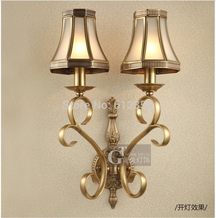 Free-Shipping-Copper-morden-led-wall-mounted-bathroom-bedside-bed-headboard-bedroom-sconces ...