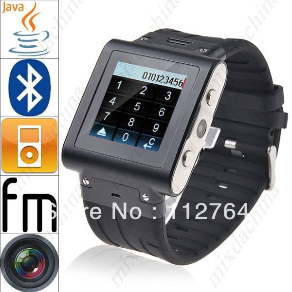 Newest Wrist Watch Phone Waterpoof TW838 WAP Single Card Camera Watch Cell Phone 1.6" TFT LCD - Freeshipping(China (Mainland))