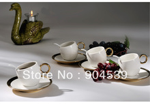 Free shipping european-style coffee cup set, Ceramic  coffe cup, creative coffe cup, creative gift, 4sets/lot   70ml