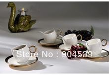 Free shipping european style coffee cup set Ceramic coffe cup creative coffe cup creative gift 4sets