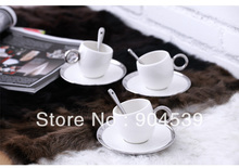 Free shipping european style coffee cup set Ceramic coffe cup creative coffe cup creative gift 4sets