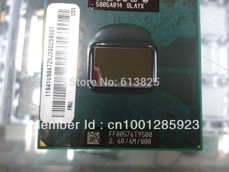 Купить кэш процессора core 2 duo t9500 2,60 ГГц/6 МБ / 800 МГц п сокета ...