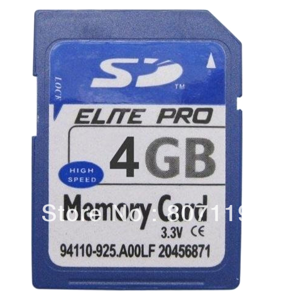 Free shipping,Hot sales, 4GB SD 133X Secure Digital Memory Card(China (Mainland))