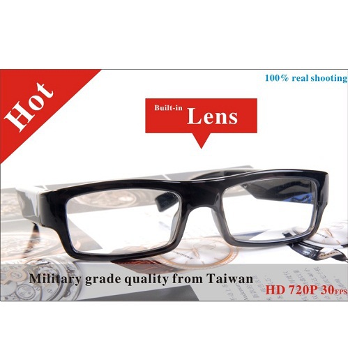 Real HD 1280*720P 8GB with hidden lens glasses camera Good quality 100% test(China (Mainland))