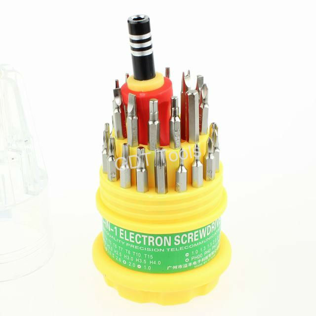 Free Shipping 5 sets lot 31 in 1 Screwdriver Set HQ Tools Repair Open Cell Phone