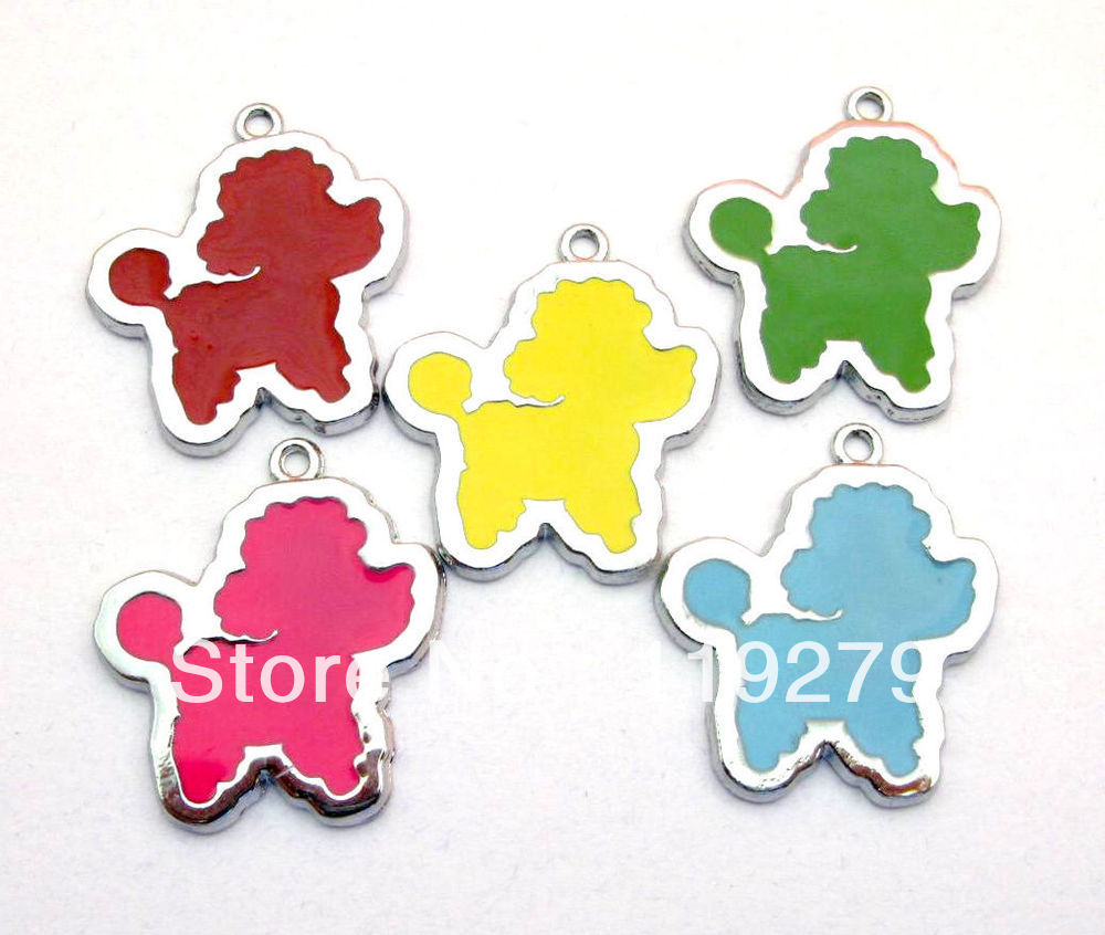 30x25mm Dog Hang Charms Fit Pet Collar Necklace Bracelet Cell Phone Charms(China (Mainland))