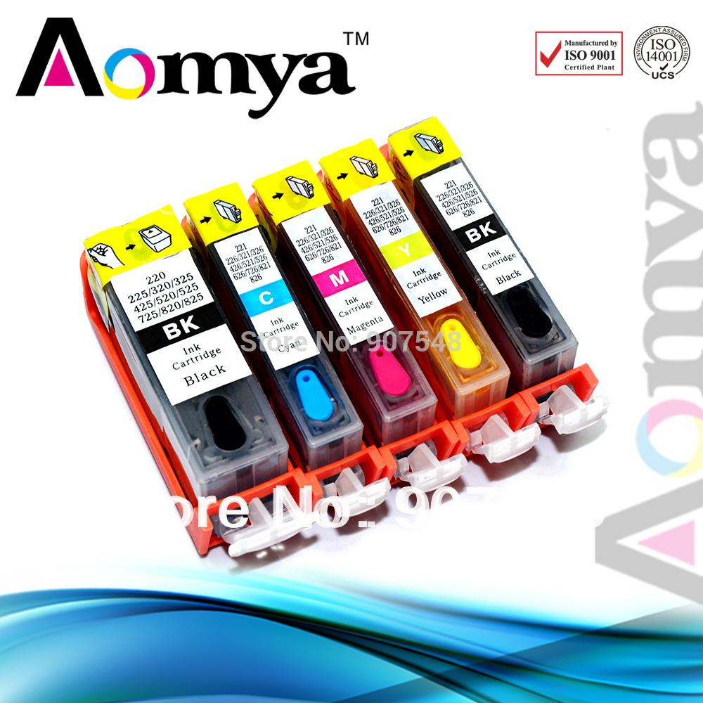 PGI 525 CLI 526 Empty refillable ink cartridge For Canon IX6550 Printer with seperated dye ink