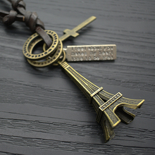 Wholesale 2015 New HOT Sale Fashion Jewelry Men s copper alloy Cross Pendant Charms Leather Necklace