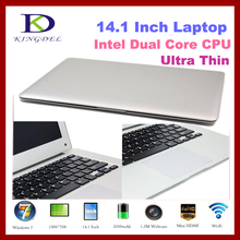 KINGDEL 14 1 Inch Notebook Computer Laptop with Intel Atom D2500 Dual Core 1 86Ghz 4GB