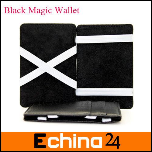  - 2013-Fashion-New-Black-Magic-Money-Clip-Business-Card-Cash-Clutch-Wallet-with-White-Band-Wallet