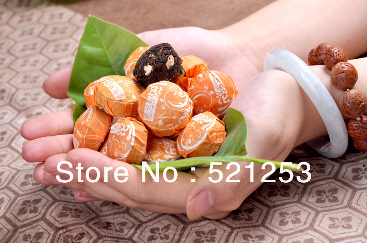 On Sale 30 pcs bag Orange Pu er tea Mini Yunnan Puer tea Chinese tea Free