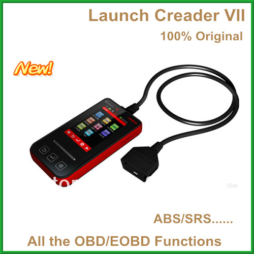 2013 100% Orignal Launch Creader VII OBDII OBD & EOBD Code Reader Full System with DHL/HK post Free shipping(China (Mainland))