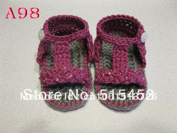 Crochet Pattern for Baby Sandals or Booties - Pdf Pattern ...
