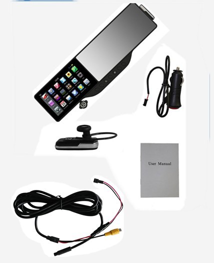 5" Resistive 720P 3MP CMOS Wide Angle Car DVR + WinCE 6.0 GPS Navigator + Rearview Mirror+(China (Mainland))