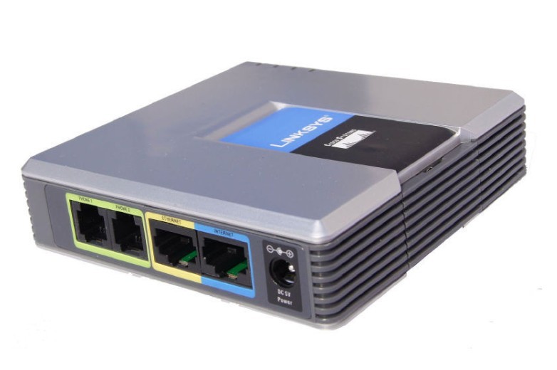 Купить Новый разблокирована linksys spa2102 voip sip телефон адаптер с ...