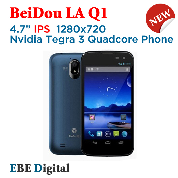 Free shipping sg post original 4.7inch XiaoLaJiao Q1 LA-Q1 Quad Core phone NVIDIA Tegra3 IPS 1280x720 1GB+4GB Root En/CN(China (Mainland))