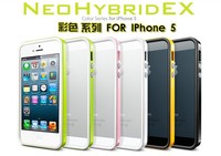 Wholesale price Pc+Silicone Newest SGP Neo Hybrid EX Vivid Series For iphone5  IPhone 5 bumper+ retail Box,50pcs/lot