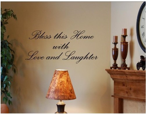 -THIS-HOME-WITH-LOVE-AND-LAUGHTER-Vinyl-wall-quotes-religious-sayings ...
